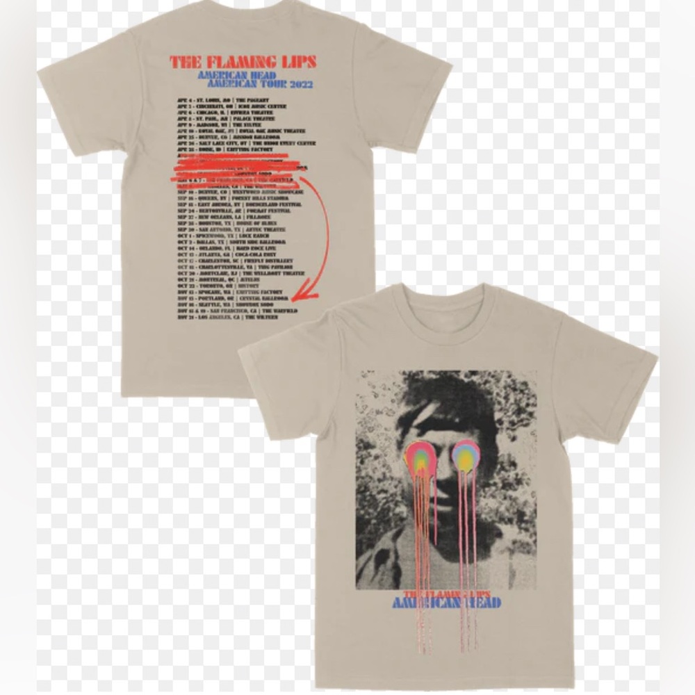 Flaming Lips Concert T-Shirt - 2022 American Head